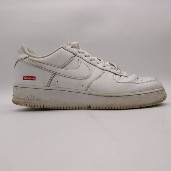 Nike Other - Nike Air Force 1 x Supreme Low Box Logo Men's Size 12 White Leather Sneaker